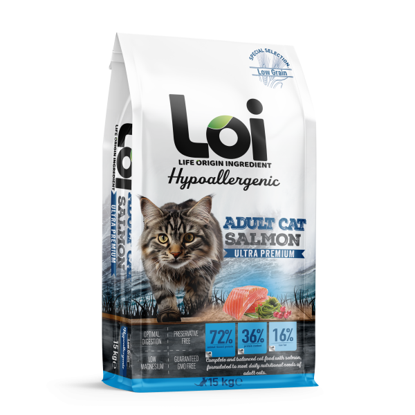 Loi Ultra Premium Somonlu Yetişkin Kedi Maması - Görsel 2